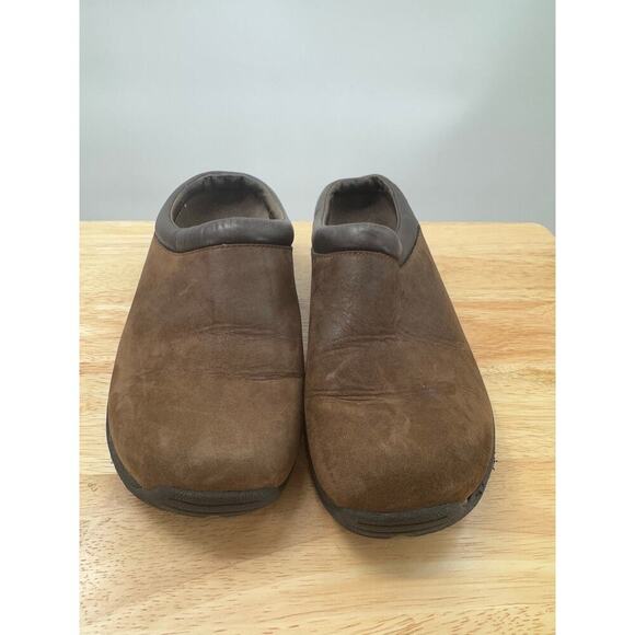 Merrell Shoes Womens 7.5 Jungle Primo Clogs Brown Leather Slip On Low Top Shoes - Picture 2 of 10